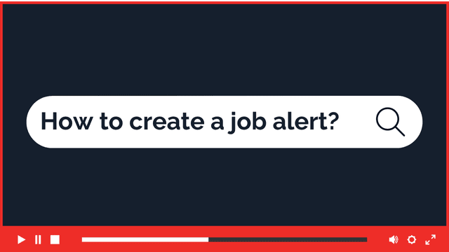 How to create a job alert?