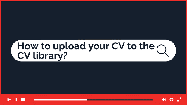 How to upload your CV to the CV library